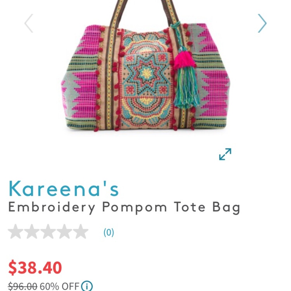 Kareena's Pompom Tote Bag